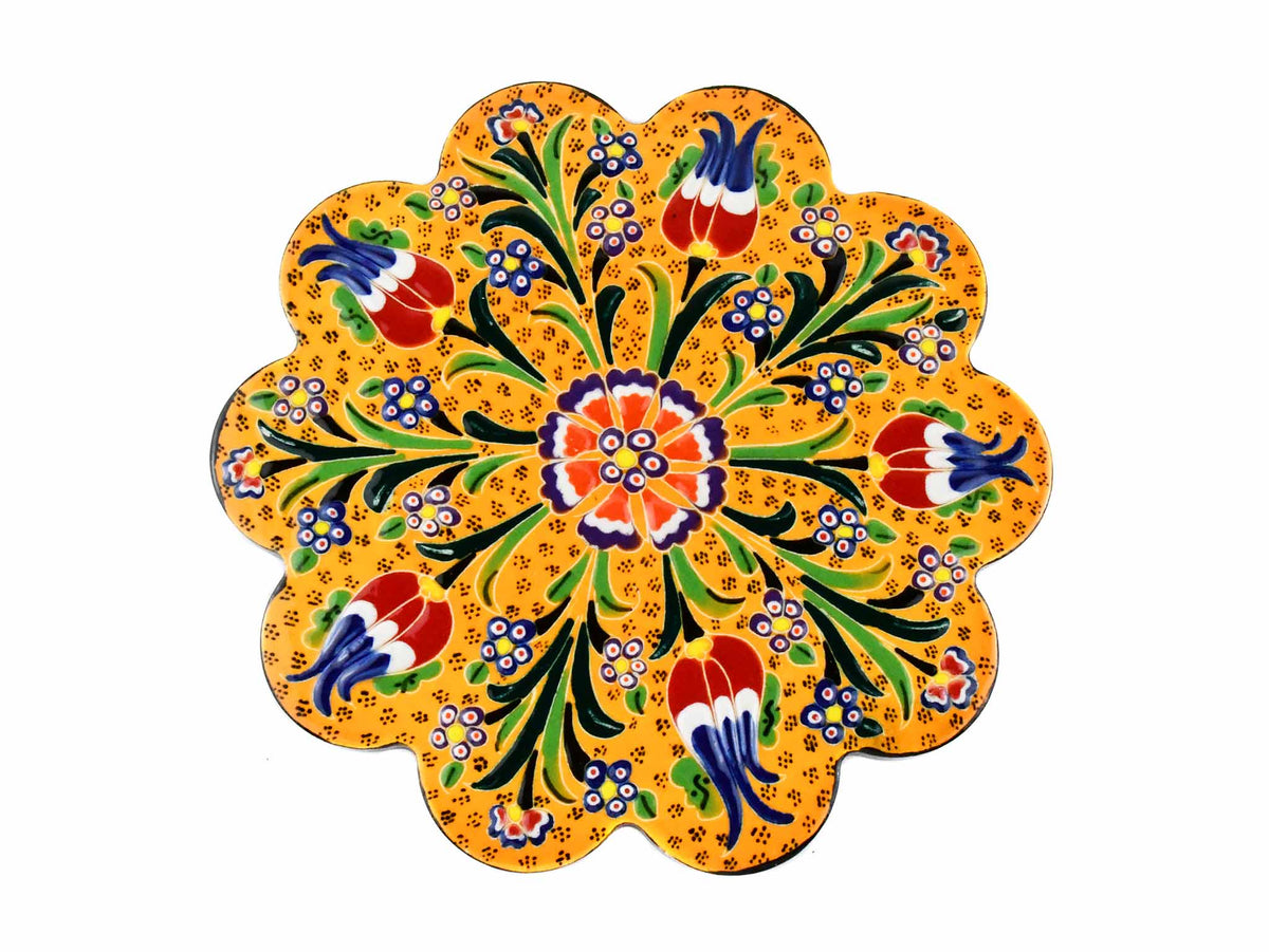 Turkish Trivet Flower Collection Yellow Ceramic Sydney Grand Bazaar 11