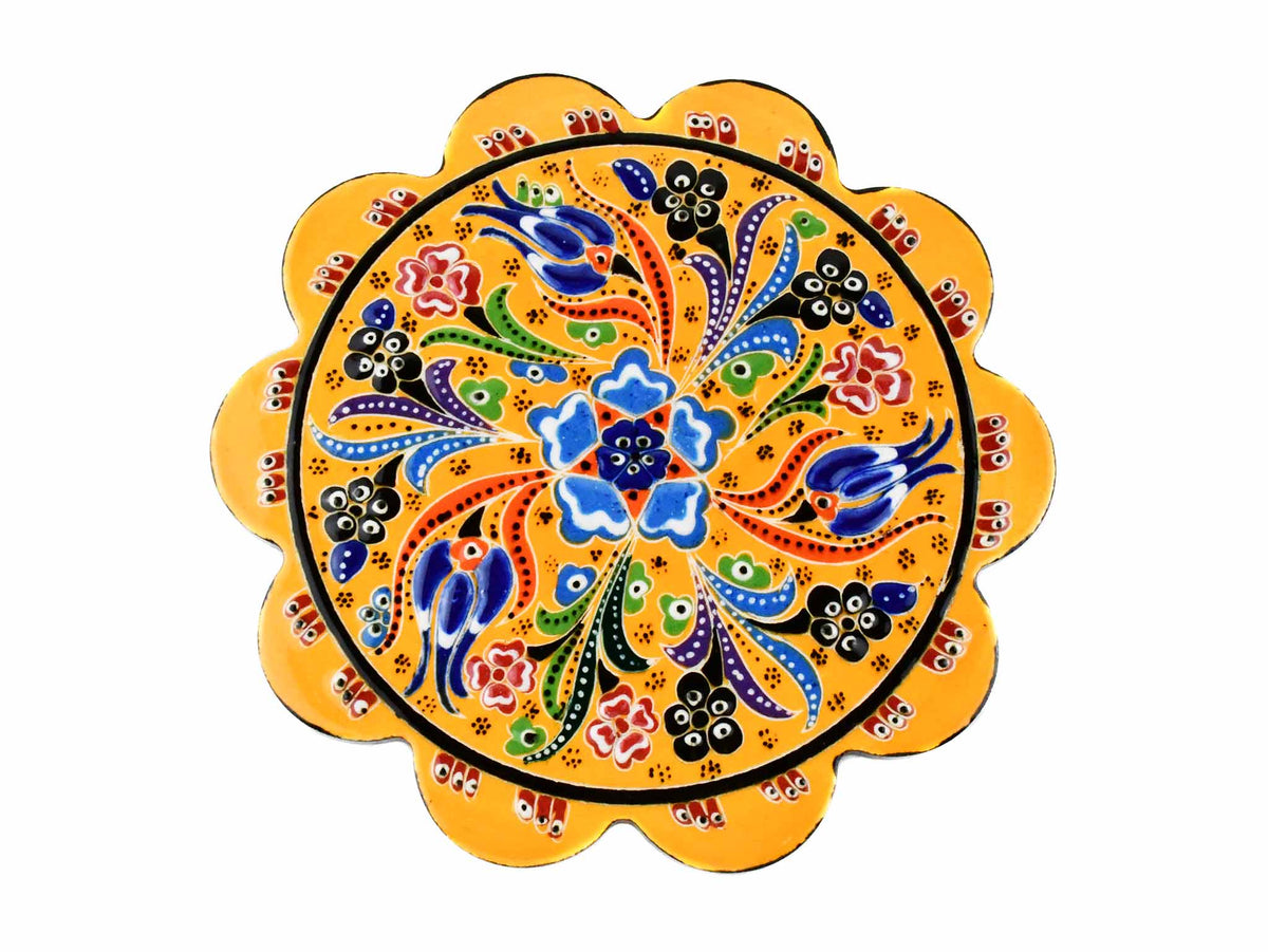 Turkish Trivet Flower Collection Yellow Ceramic Sydney Grand Bazaar 20