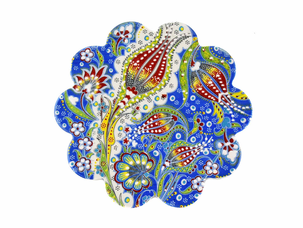 Turkish Trivet Ottoman Flower Collection Blue Ceramic Sydney Grand Bazaar 6