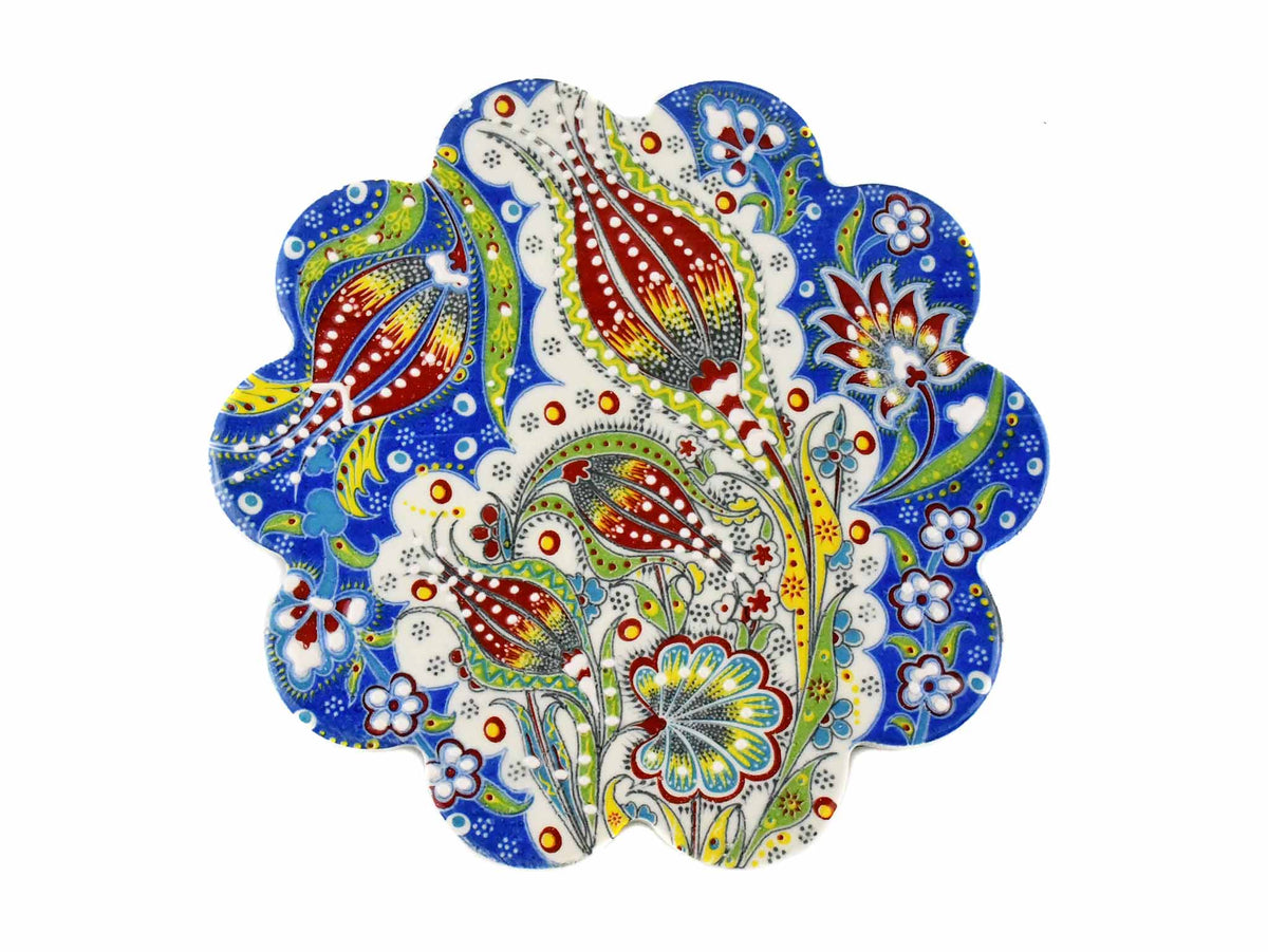 Turkish Trivet Ottoman Flower Collection Blue Ceramic Sydney Grand Bazaar 4