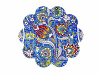 Turkish Trivet Ottoman Flower Collection Blue Ceramic Sydney Grand Bazaar 1