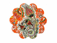 Turkish Trivet Ottoman Flower Collection Orange Ceramic Sydney Grand Bazaar 3