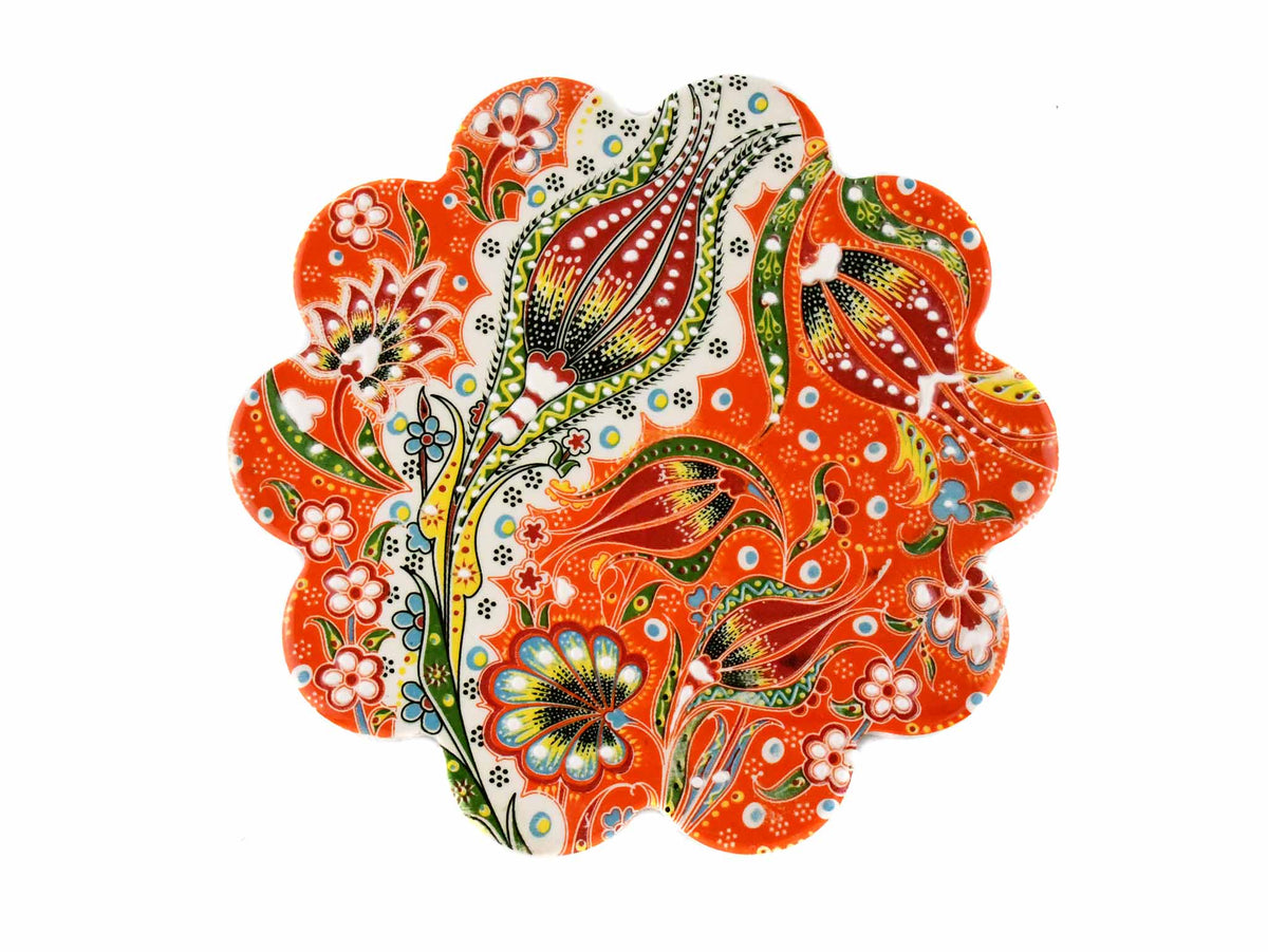 Turkish Trivet Ottoman Flower Collection Orange Ceramic Sydney Grand Bazaar 2