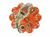 Turkish Trivet Ottoman Flower Collection Orange Ceramic Sydney Grand Bazaar 2