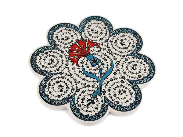 Turkish Trivet Traditional Iznik Design 3 Ceramic Sydney Grand Bazaar