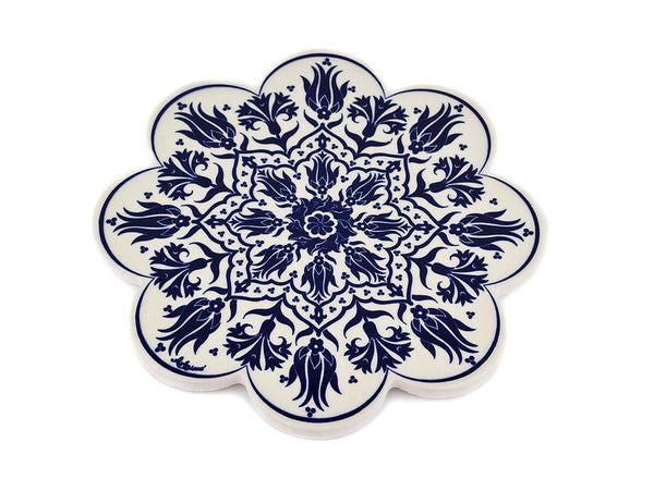 Turkish Trivet Traditional Iznik Design 4 Ceramic Sydney Grand Bazaar