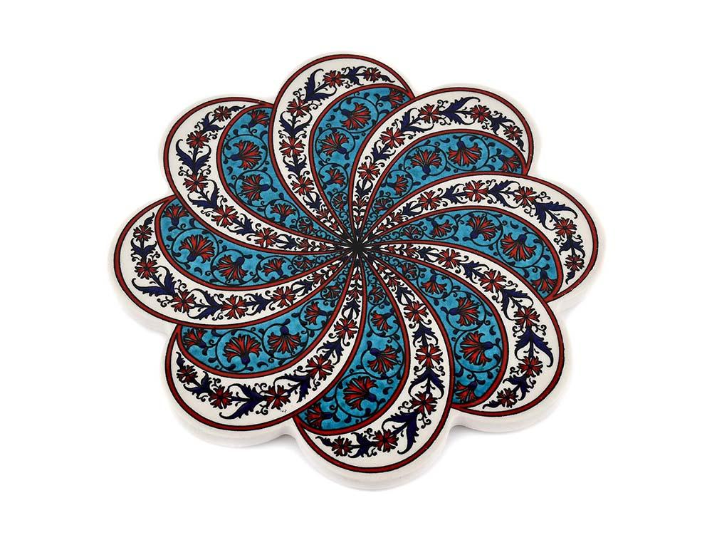 Turkish Trivet Traditional Iznik Design 41 Ceramic Sydney Grand Bazaar