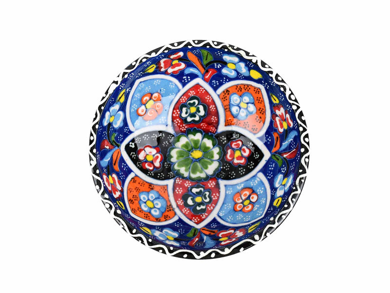 10 cm Turkish Bowls Flower Collection Blue Ceramic Sydney Grand Bazaar 6 