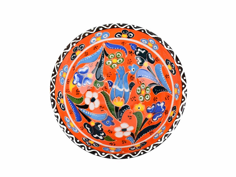 10 cm Turkish Bowls Flower Collection Orange Ceramic Sydney Grand Bazaar 3 