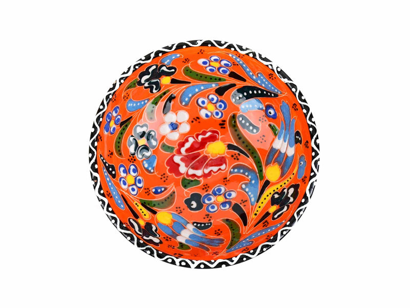 10 cm Turkish Bowls Flower Collection Orange Ceramic Sydney Grand Bazaar 5 