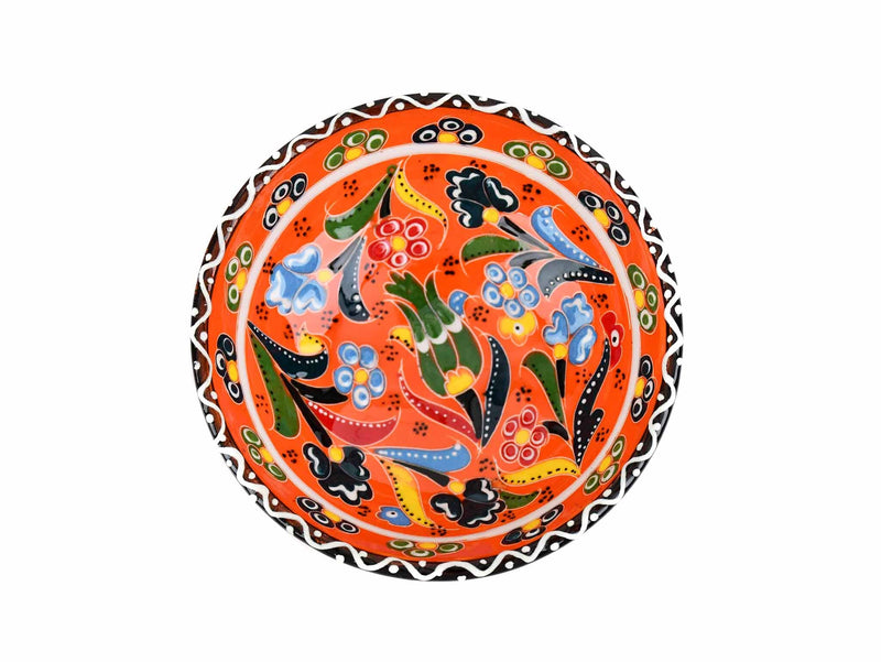 10 cm Turkish Bowls Flower Collection Orange Ceramic Sydney Grand Bazaar 6 