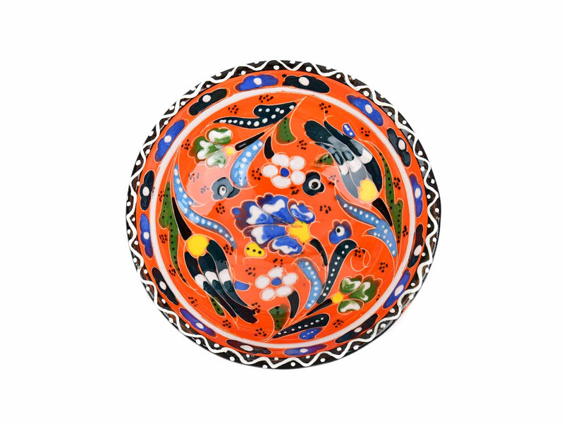 10 cm Turkish Bowls Flower Collection Orange Ceramic Sydney Grand Bazaar 11 