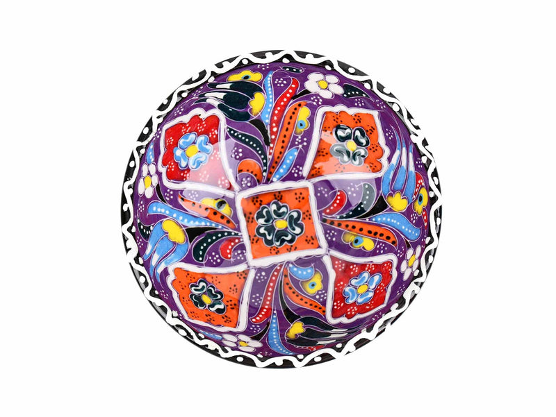 10 cm Turkish Bowls Flower Collection Purple Ceramic Sydney Grand Bazaar 6 