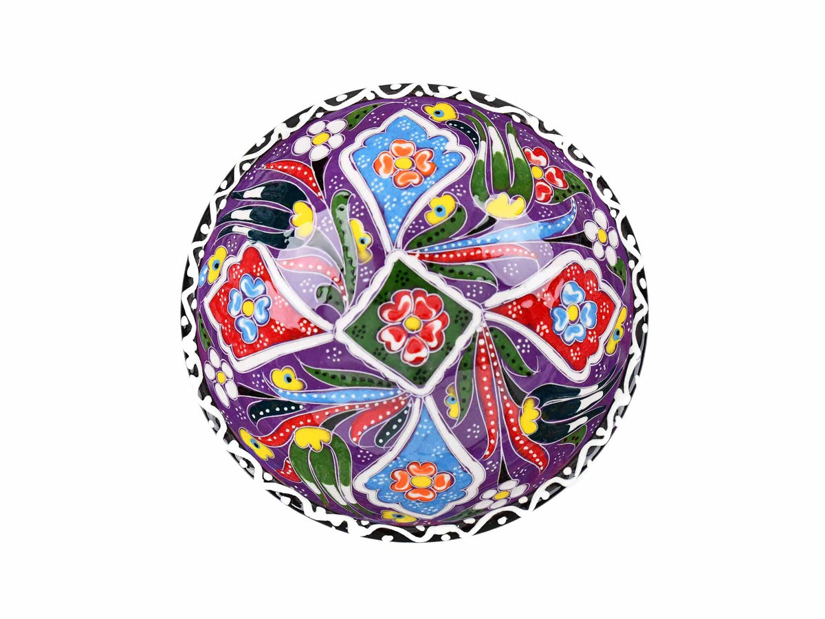 10 cm Turkish Bowls Flower Collection Purple Ceramic Sydney Grand Bazaar 7 