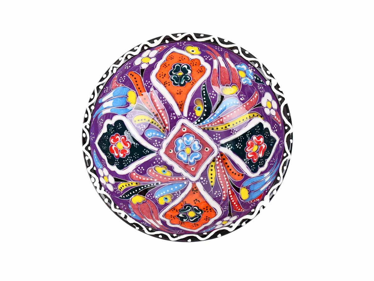 10 cm Turkish Bowls Flower Collection Purple Ceramic Sydney Grand Bazaar 8 
