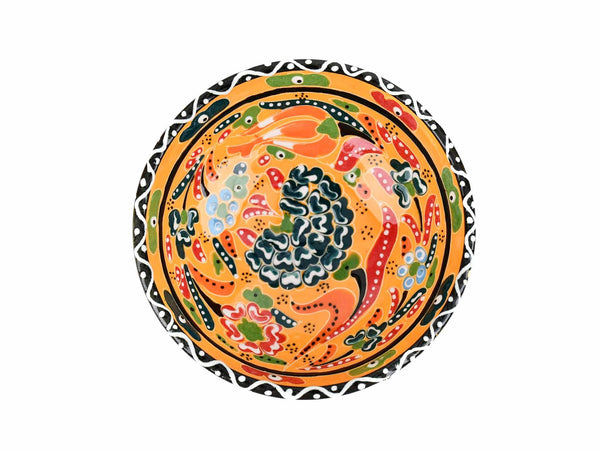 10 cm Turkish Bowls Flower Collection Yellow Ceramic Sydney Grand Bazaar 2 