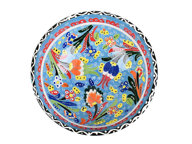 15 cm Turkish Bowls Flower Collection Light Blue Ceramic Sydney Grand Bazaar 9 