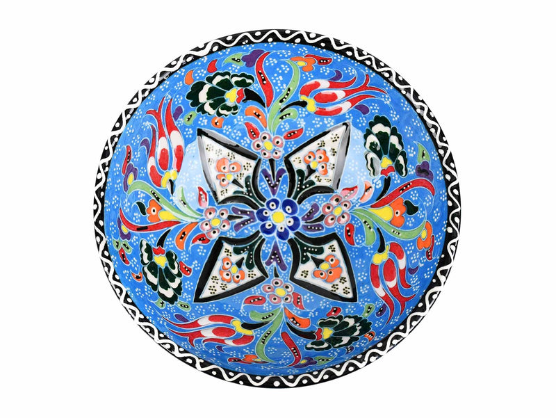 15 cm Turkish Bowls Flower Collection Light Blue Ceramic Sydney Grand Bazaar 15 