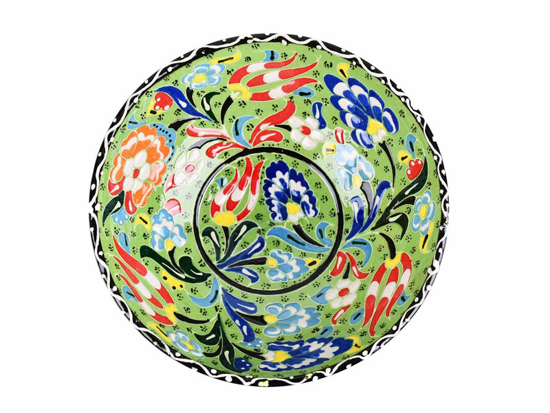 15 cm Turkish Bowls Flower Collection Light Green Ceramic Sydney Grand Bazaar 1 