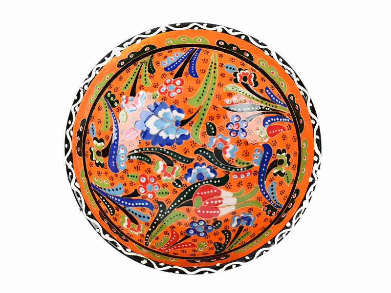 15 cm Turkish Bowls Flower Collection Orange Ceramic Sydney Grand Bazaar 8 