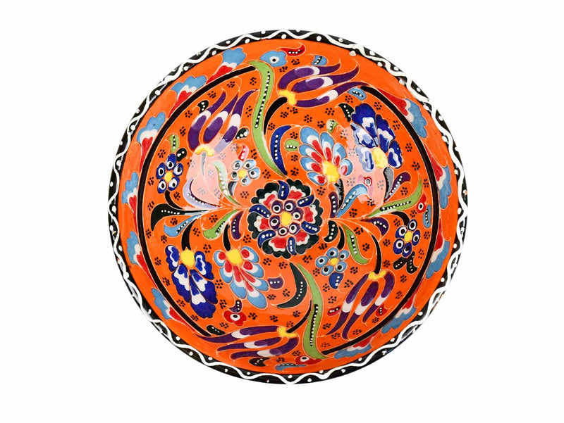 15 cm Turkish Bowls Flower Collection Orange Ceramic Sydney Grand Bazaar 5 