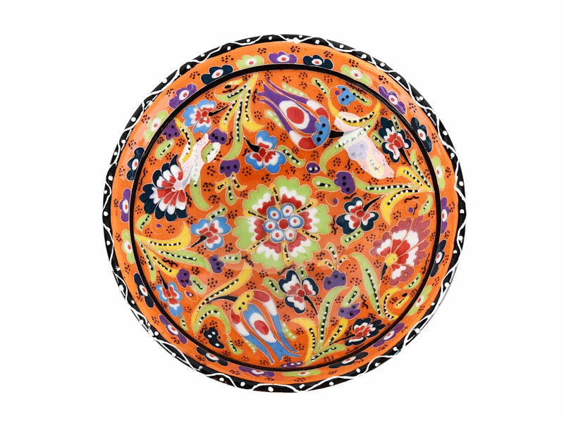 15 cm Turkish Bowls Flower Collection Orange Ceramic Sydney Grand Bazaar 14 