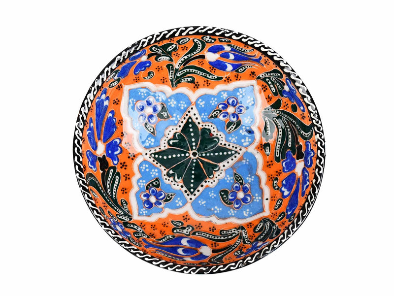15 cm Turkish Bowls Flower Collection Orange Ceramic Sydney Grand Bazaar 7 