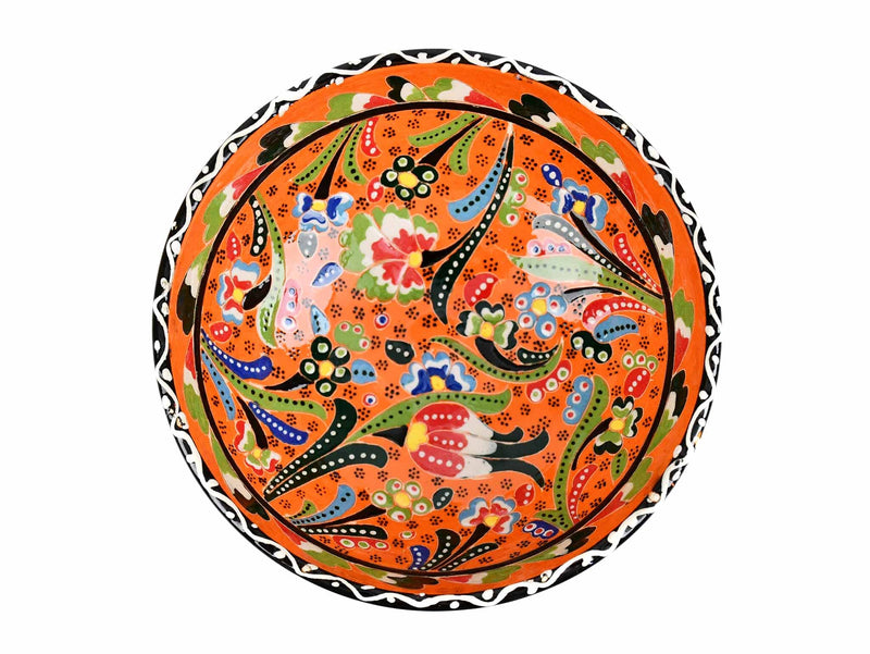 15 cm Turkish Bowls Flower Collection Orange Ceramic Sydney Grand Bazaar 3 