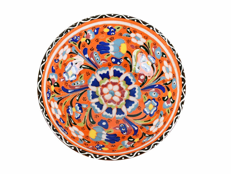 15 cm Turkish Bowls Flower Collection Orange Ceramic Sydney Grand Bazaar 12 