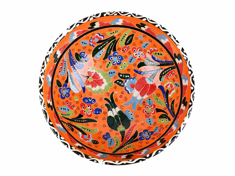 15 cm Turkish Bowls Flower Collection Orange Ceramic Sydney Grand Bazaar 4 