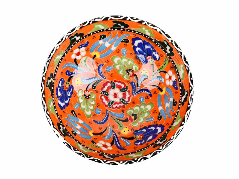 15 cm Turkish Bowls Flower Collection Orange Ceramic Sydney Grand Bazaar 2 