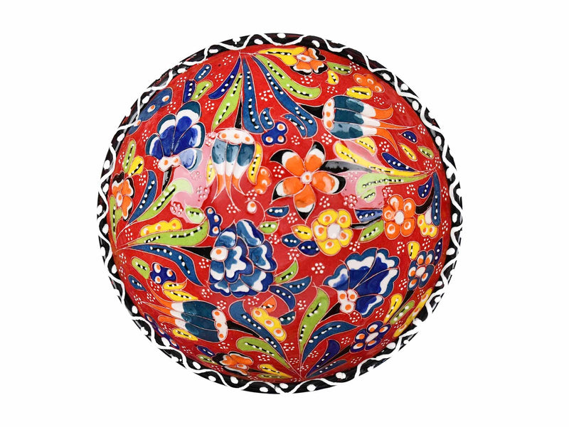 15 cm Turkish Bowls Flower Collection Red Ceramic Sydney Grand Bazaar 20 
