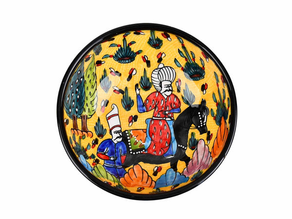 15 cm Turkish Bowls Ottoman Miniature Yellow Ceramic Sydney Grand Bazaar 