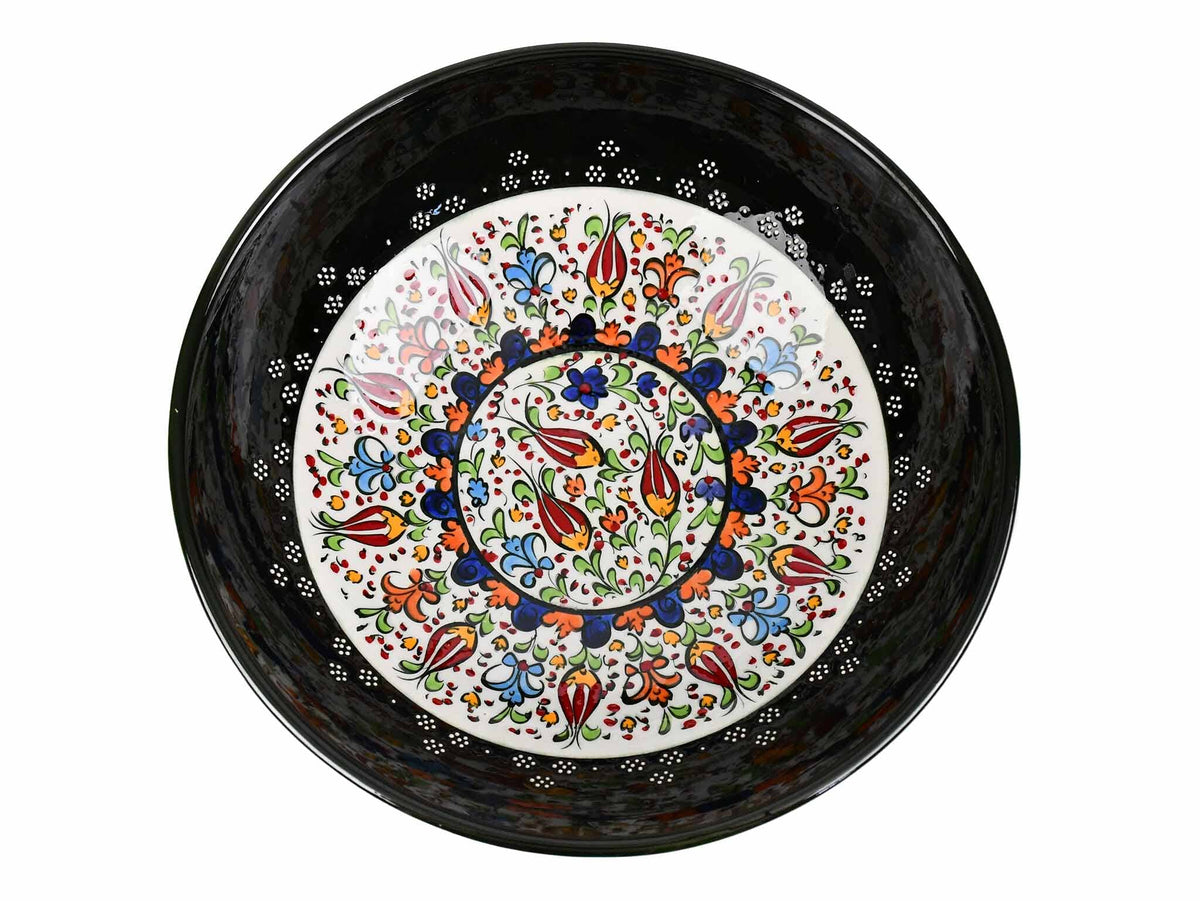 25 cm Turkish Bowls Millennium Collection Black Ceramic Sydney Grand Bazaar 