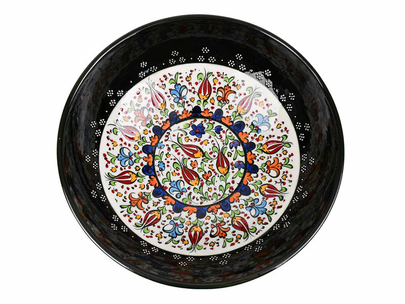 25 cm Turkish Bowls Millennium Collection Black Ceramic Sydney Grand Bazaar 