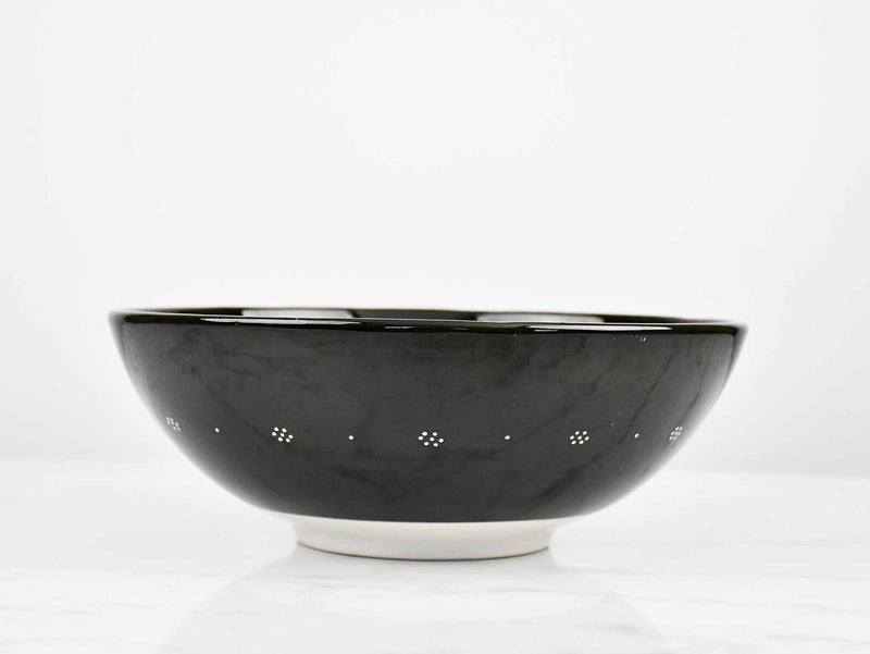 25 cm Turkish Bowls Millennium Collection Black Ceramic Sydney Grand Bazaar 