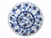 25 cm Turkish Ceramic Bowl Iznik Collection Tulip Blue Ceramic Sydney Grand Bazaar 