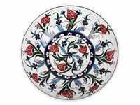 25 cm Turkish Ceramic Bowl Iznik Collection Tulip Carnation Ceramic Sydney Grand Bazaar 