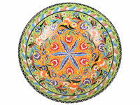 30 cm Turkish Bowls Flower Light Green Design 1 Ceramic Sydney Grand Bazaar 