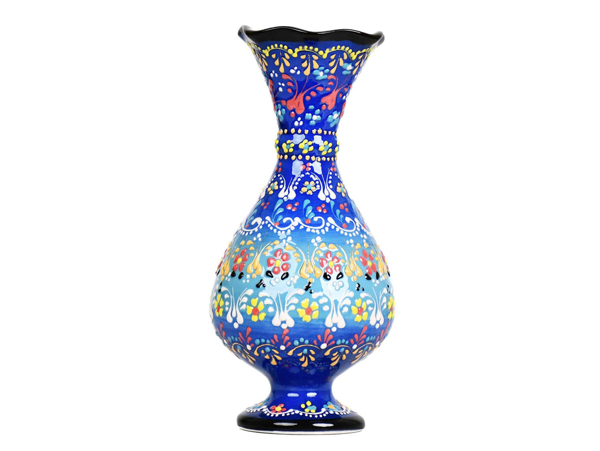 ceramic vase dantel blue