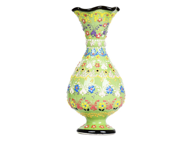 Dantel ceramic vase light green 