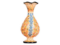 Dantel ceramic vase yellow 30cm