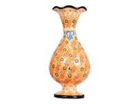 Dantel ceramic vase yellow 30cm
