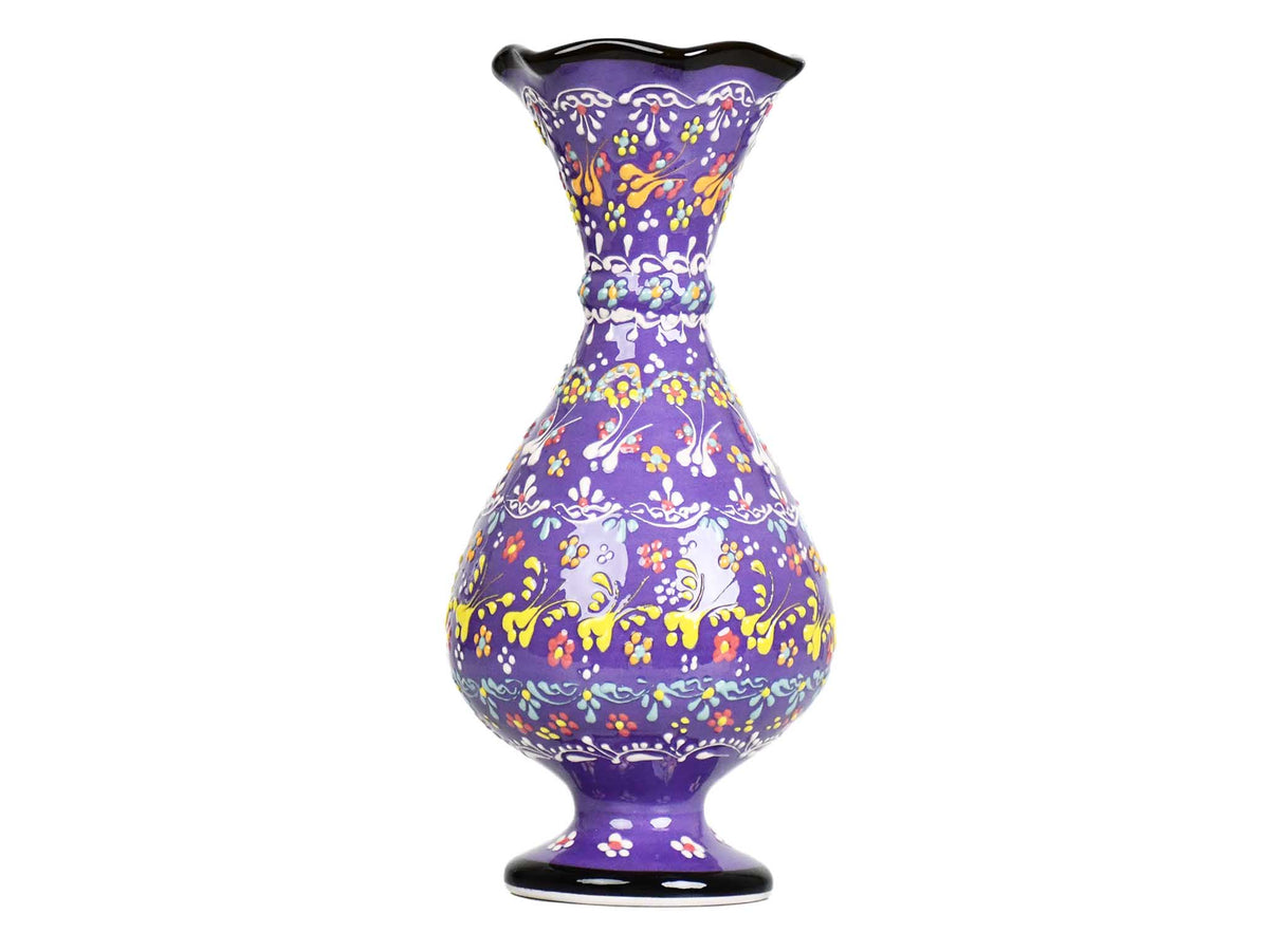 Dantel ceramic vase purple 30cm