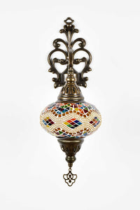 Turkish wall light colourful Mosaic yellow kilim