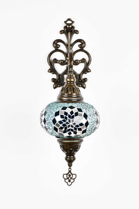 Turkish wall light beads star sea green