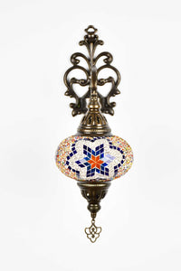 Turkish wall light beads star colourful