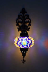 Turkish wall light beads star colourful
