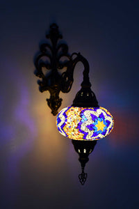 Turkish wall light beads star colourful