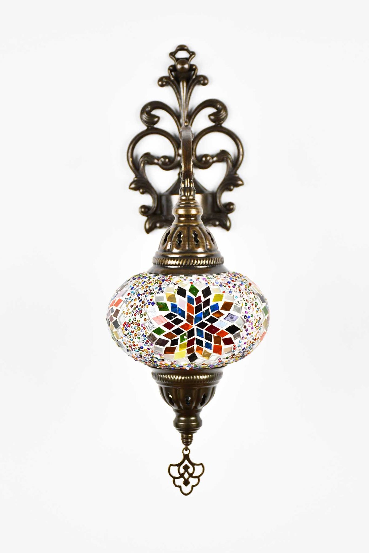 Turkish wall light colourful round star